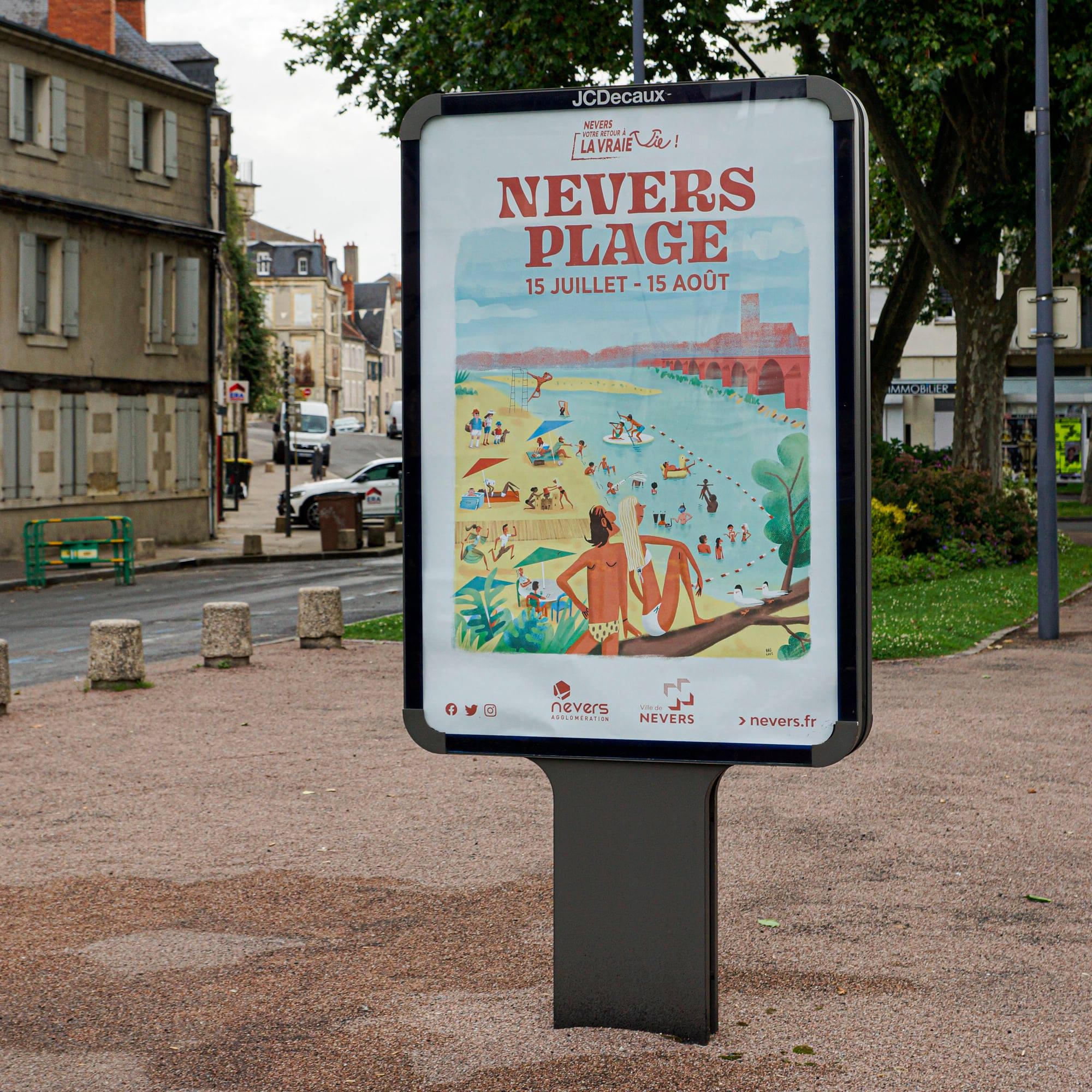 Affiche nevers plage